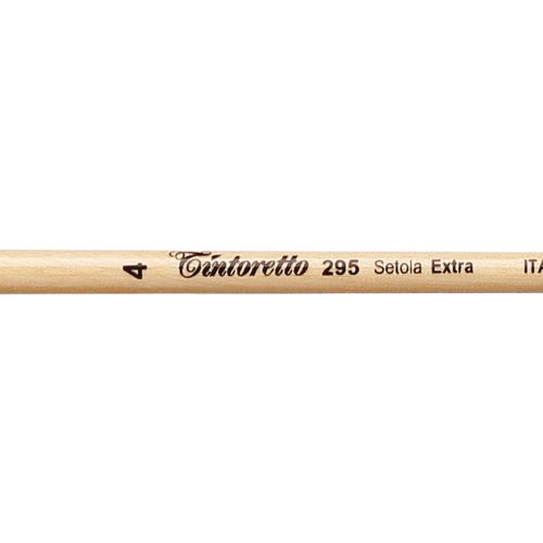 Tintoretto Setola Extra Bristles Long Filbert Brush Series 295, Size- 4