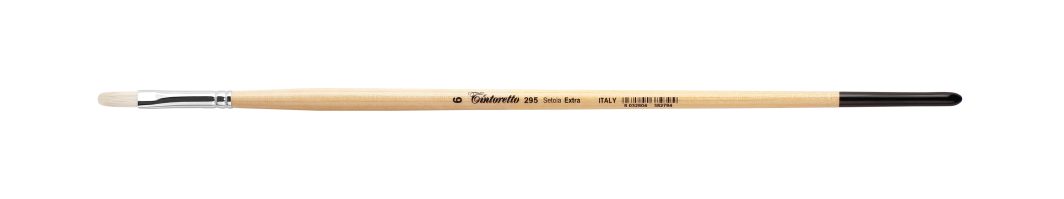 Tintoretto Setola Extra Bristles Long Filbert Brush Series 295, Size- 6
