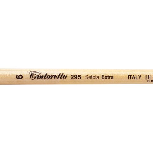 Tintoretto Setola Extra Bristles Long Filbert Brush Series 295, Size- 6