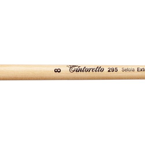 Tintoretto Setola Extra Bristles Long Filbert Brush Series 295, Size- 8