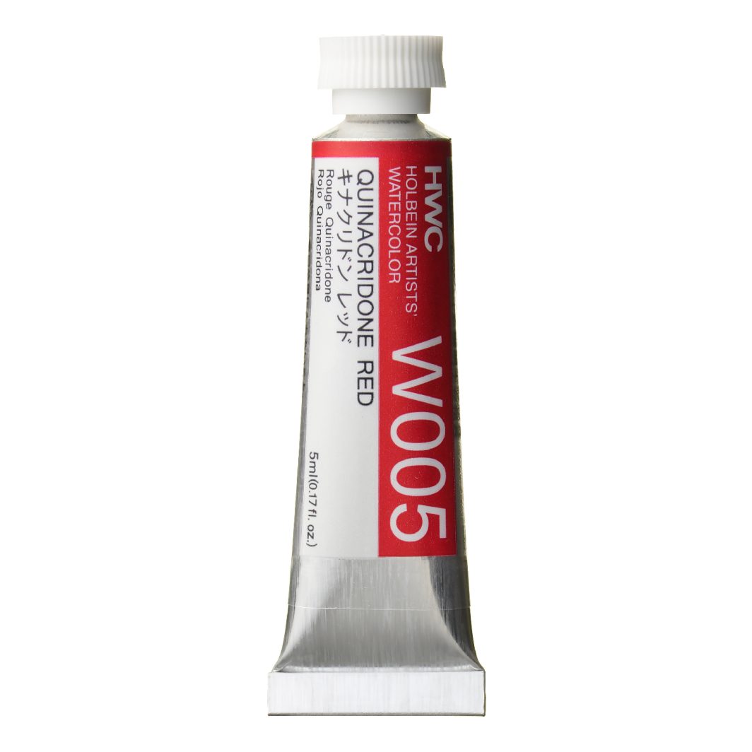 Holbein Watercolor Quinacridone Red C,5ml Tube, W005