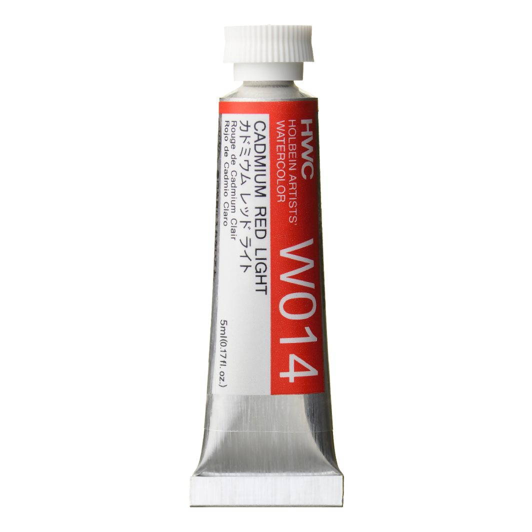                                                     Holbein Watercolor Cadmium Red Light 5ml Tube, W014