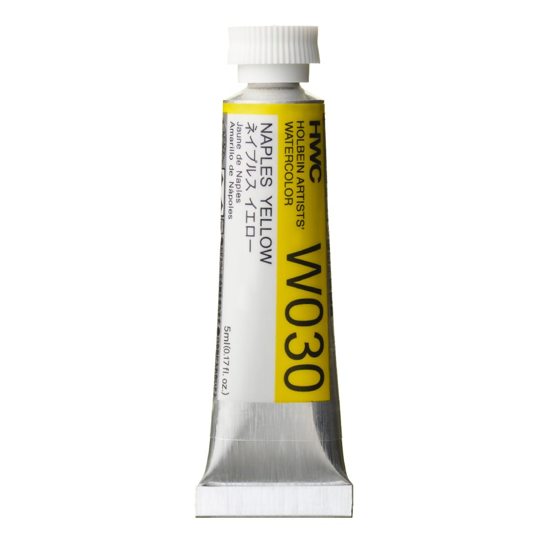                                     Holbein Watercolor Naples Yellow 5ml Tube, W030