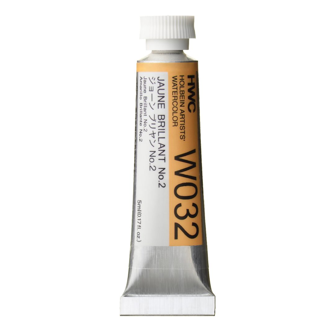                                     Holbein Watercolor Jaune Brillant # 2, 5ml Tube, W032