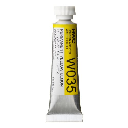                               Holbein Watercolor Permanent Yellow Lemon 5ml Tube, W035