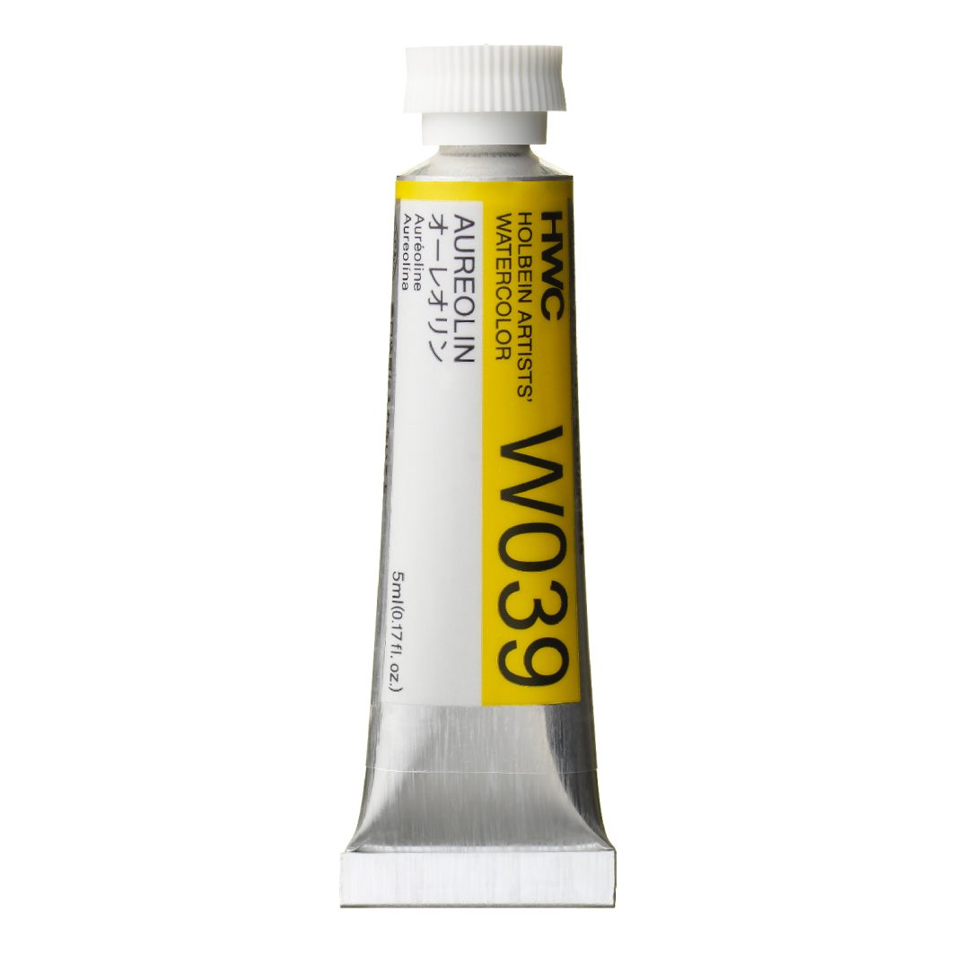                               Holbein Watercolor Aureolin 5ml Tube, W039