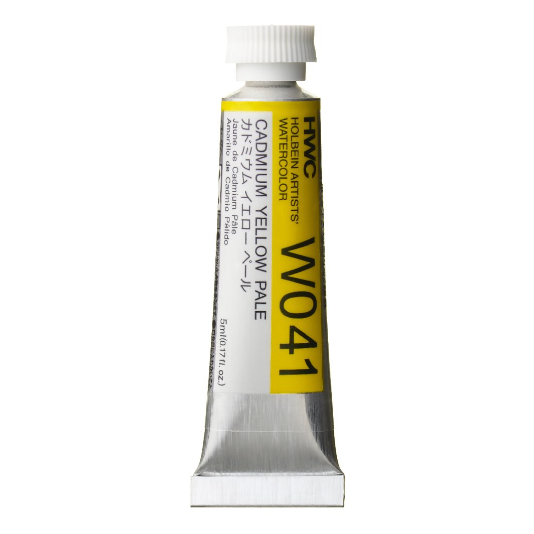                                Holbein Watercolor Cadmium Yellow Pale 5ml Tube, W041
