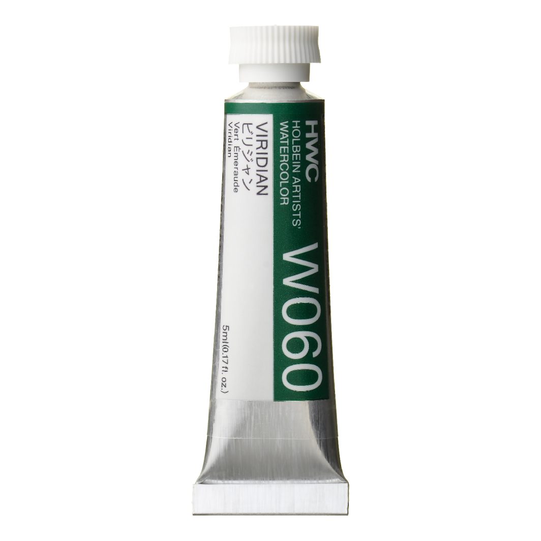                                Holbein Watercolor Viridian 5ml Tube, W060