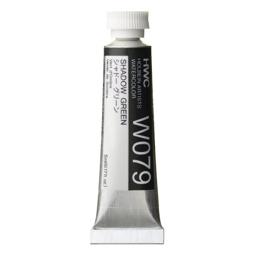                              Holbein Watercolor Shadow Green 5ml Tube, W079