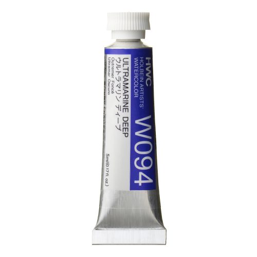                              Holbein Watercolor Ultramarine Deep 5ml Tube, W094