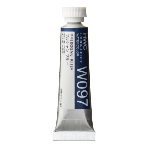                              Holbein Watercolor Prussian Blue 5ml Tube, W097