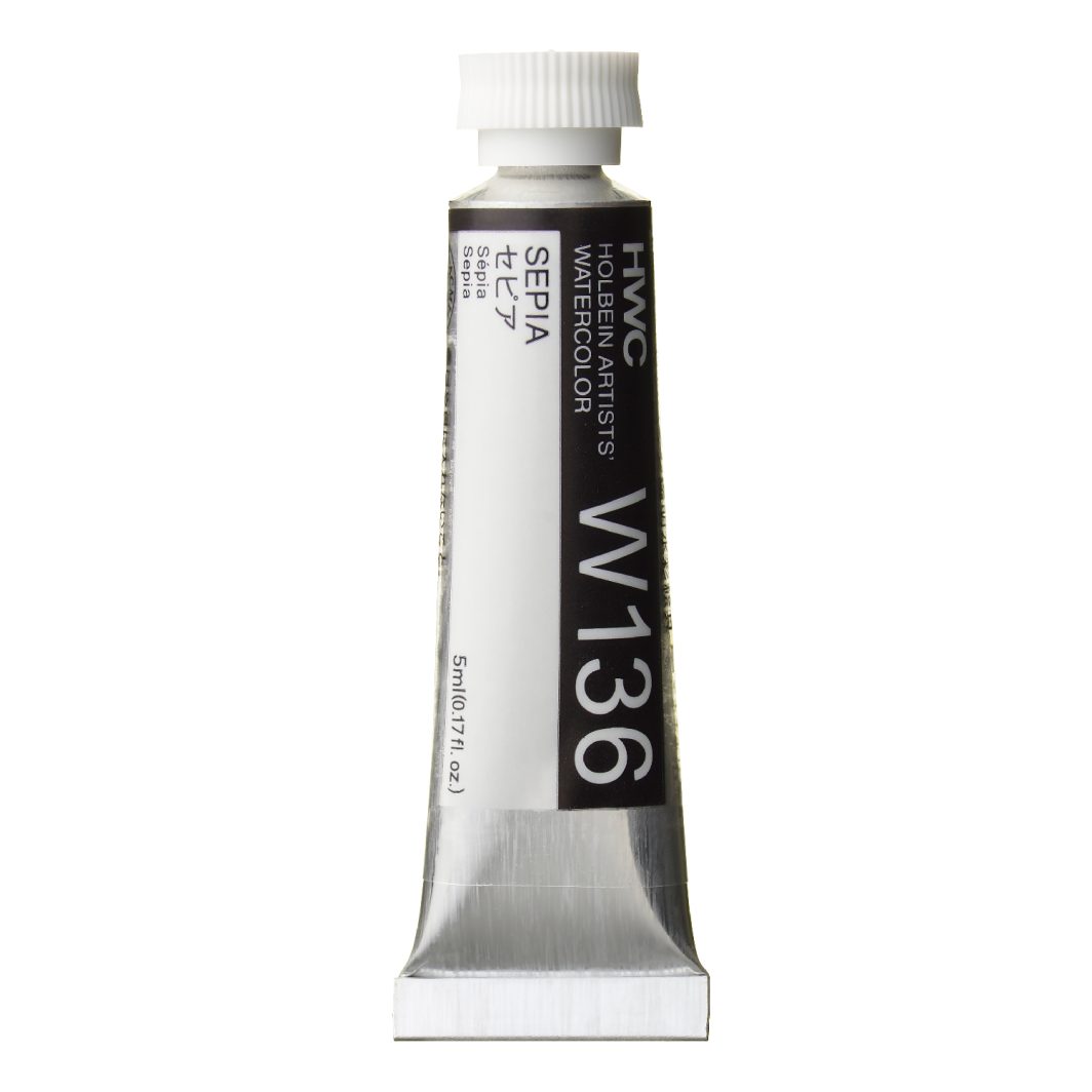                                              Holbein Watercolor Sepia 5ml Tube, W136