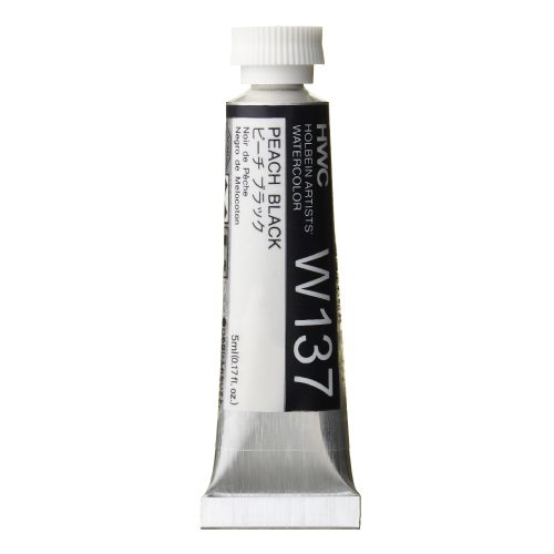                                              Holbein Watercolor Peach Black 5ml Tube, W137