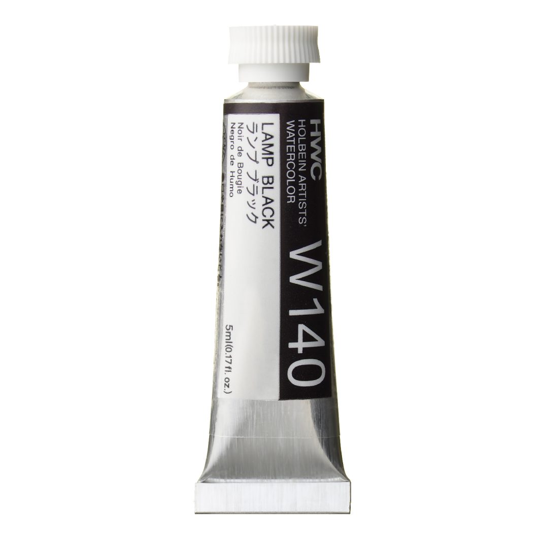                                              Holbein Watercolor Lamp Black 5ml Tube, W140