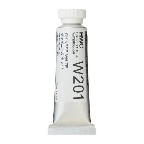 Holbein Artist's Watercolor Chinese White 15ml Tube, W201