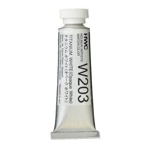                                                                           Holbein Watercolor Titanium White 15ml Tube, W203