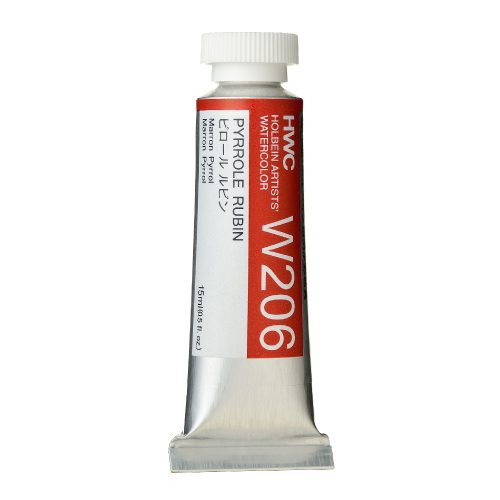                                                                                  Holbein Watercolor Pyrrole Rubin 15ml, W206
