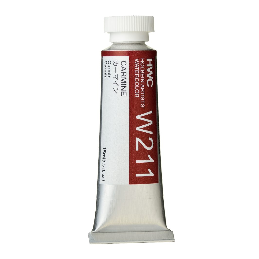 Holbein Watercolor Carmine 15ml Tubes, W211