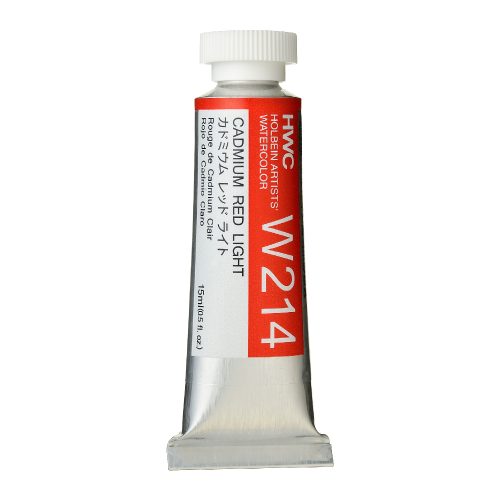                                                           Holbein Watercolor Cadmium Red Light 15ml Tube, W214