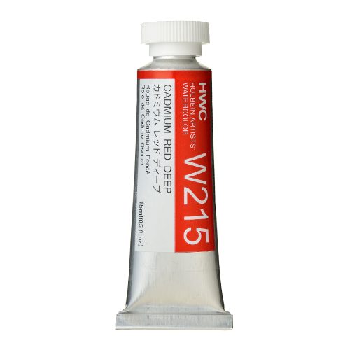 Holbein Watercolor Cadmium Red Deep 15ml Tube, W215