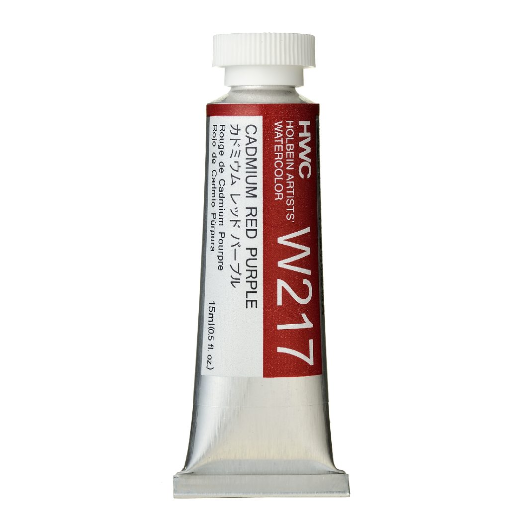                                                               Holbein Watercolor Cadmium Red Purple 15ml Tube, W217