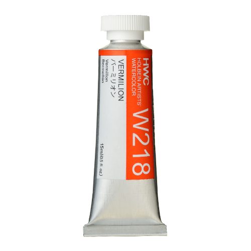                                                                       Holbein Watercolor Vermilion 15ml Tube, W218