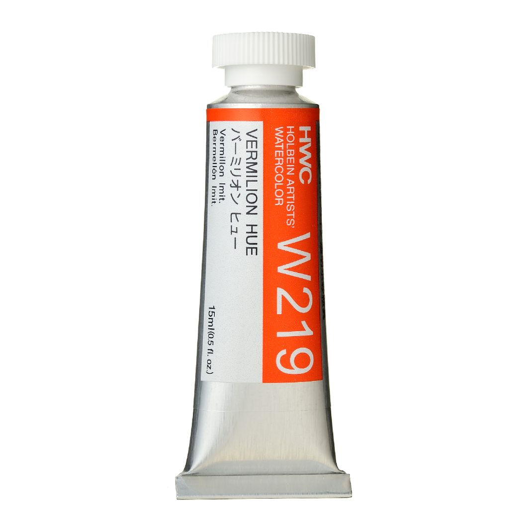                                                                      Holbein Watercolor Vermilion Hue15ml Tube, W219