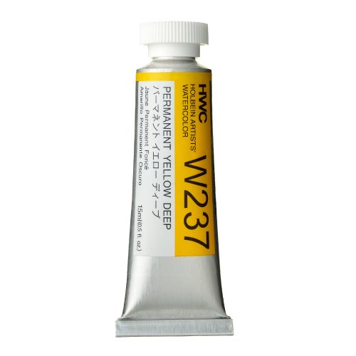                                                       Holbein Watercolor Permanent Yellow Deep 15ml Tube, W237