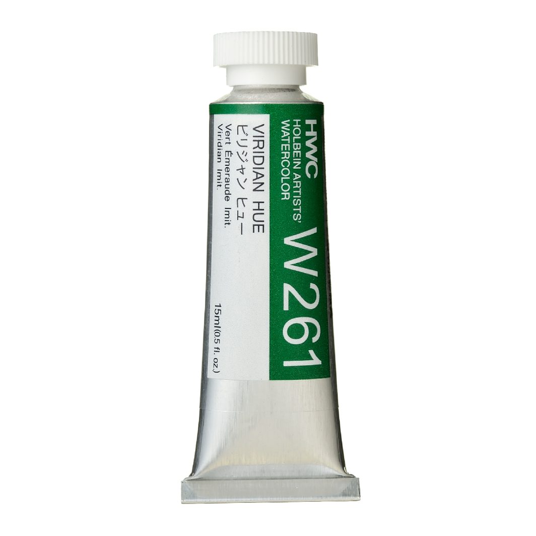  Holbein Watercolor Viridian Hue 15 ml Tube,W261