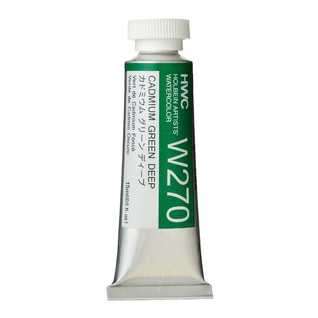                                                           Holbein Watercolor Cadmium Green Deep, 15ml Tube, W270