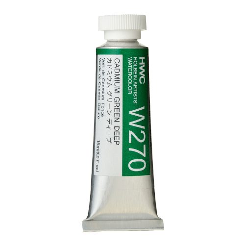                                                           Holbein Watercolor Cadmium Green Deep, 15ml Tube, W270