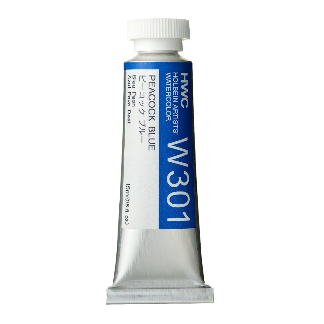                                               Holbein Watercolor Peacock Blue 15ml Tube, W301