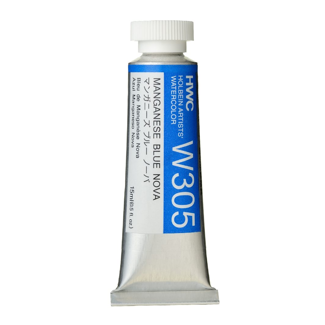Holbein Watercolor Manganese Blue Nova B,15ml Tube, W305
