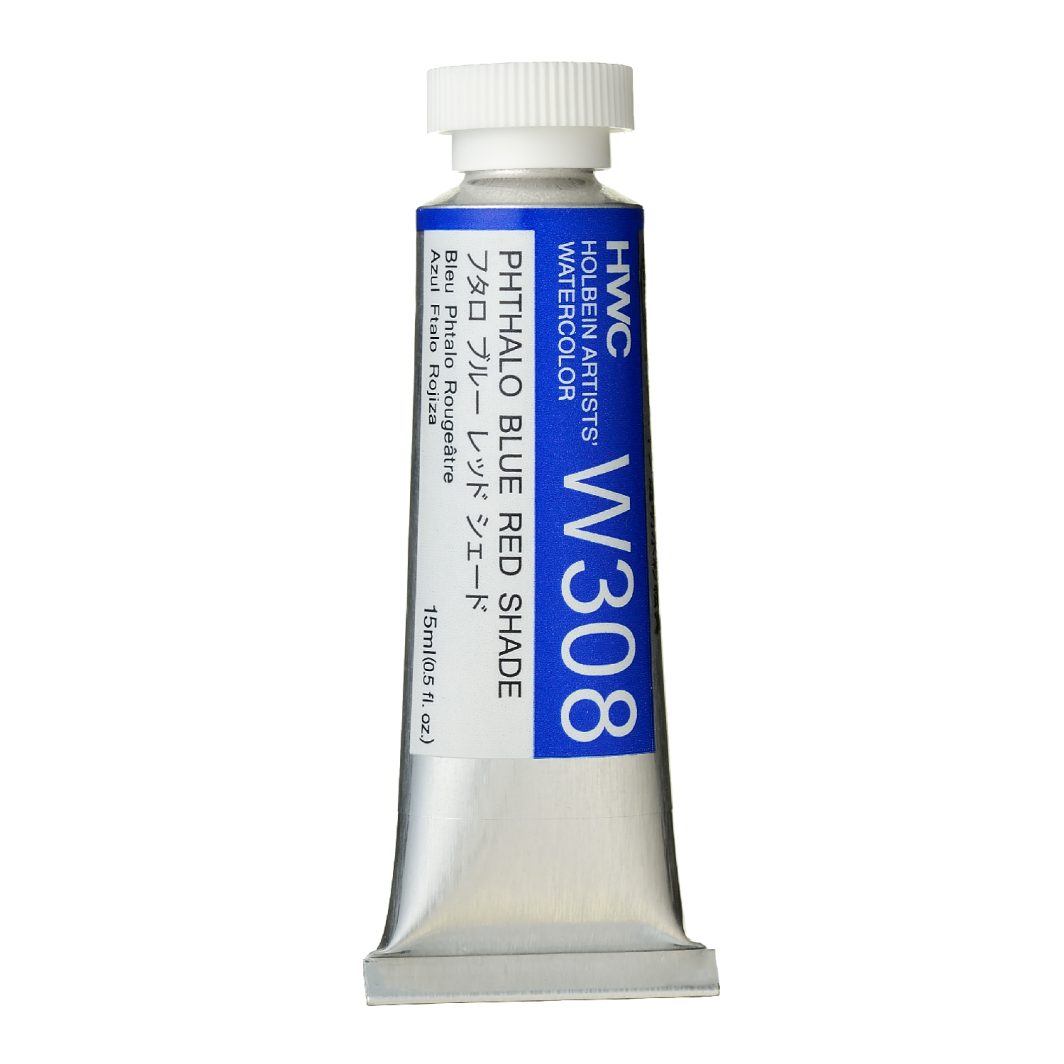 Holbein Watercolor Phthalo Blue Red. Shade A,15ml Tube, W308