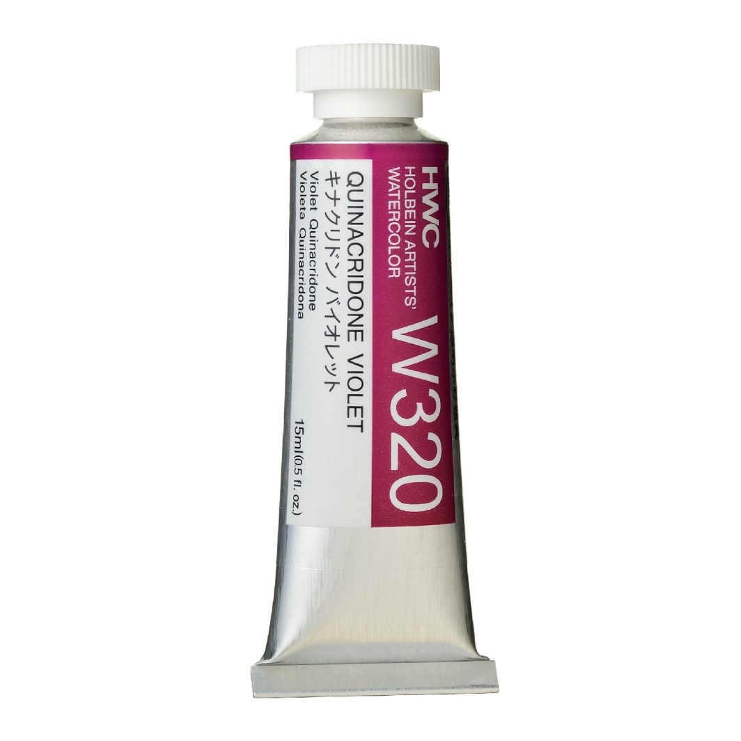 Holbein Watercolor Quinacridone Violet B,15ml Tube, W320