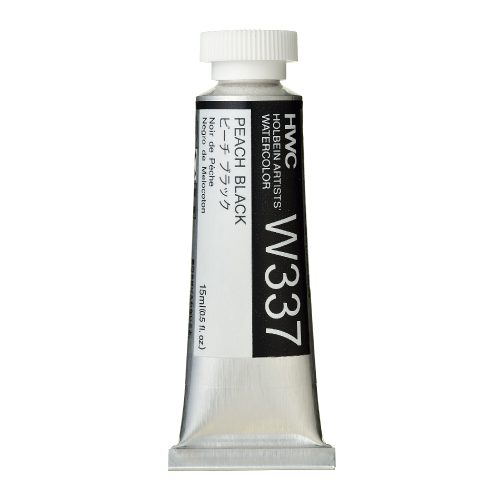                                                    Holbein Watercolor Peach Black 15ml Tube, W337