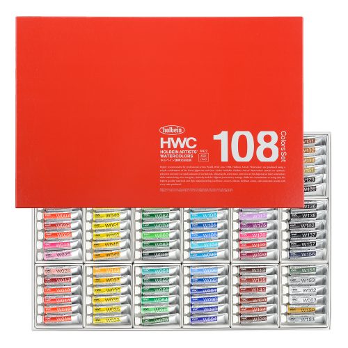 Holbein Artist Watercolour Set of 108 X 5ml tube (W422)