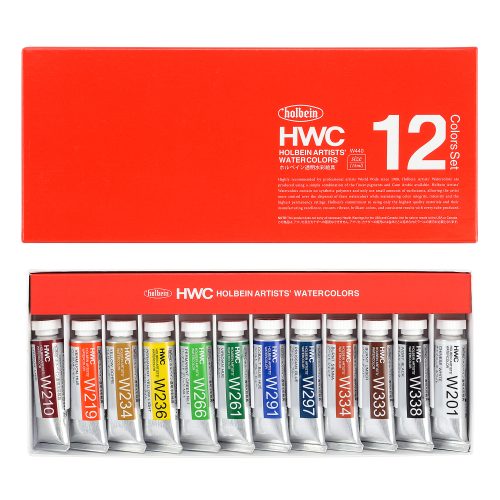 Holbein Artist Watercolour Set of 12 X 15ml tube (W440)