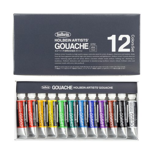 Holbein Artist Gouache Set of 12C 5ml (G702)