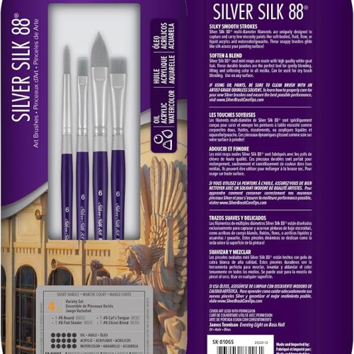 Silver Brush Silver Silk 88 Assorted Set of 4 Pcs (SK-8106)