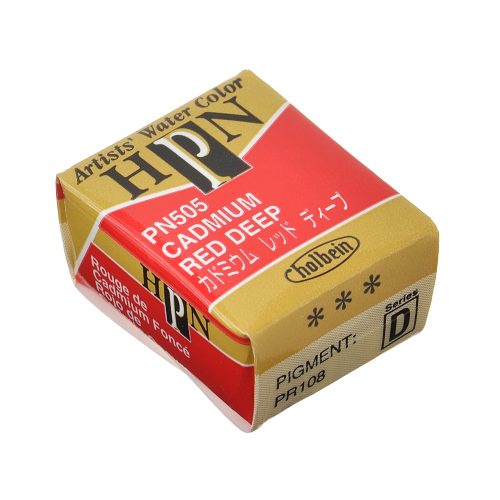                                             Holbein Watercolor Half Pan Cadmium Deep Red, PN505