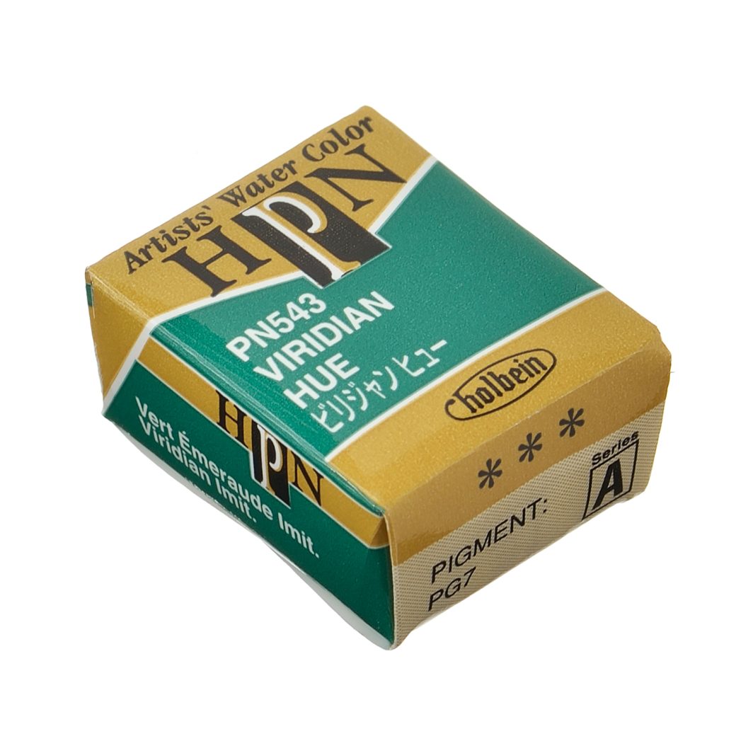 Holbein Watercolor Half Pan Viridian Hue A, PN543