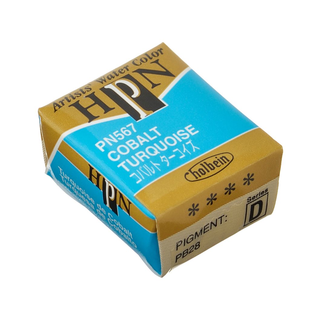 Holbein Watercolor Half Pan Cobalt Turquoise, PN567