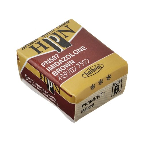                                                                 Holbein Watercolor Half Pan Imidazolone Brown, PN597