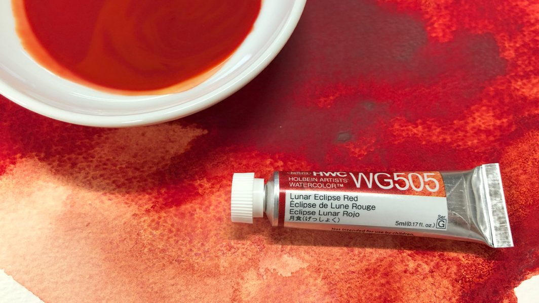                             Holbein Granulating Watercolor Lunar Eclipse Red 15ml Tube, WG605