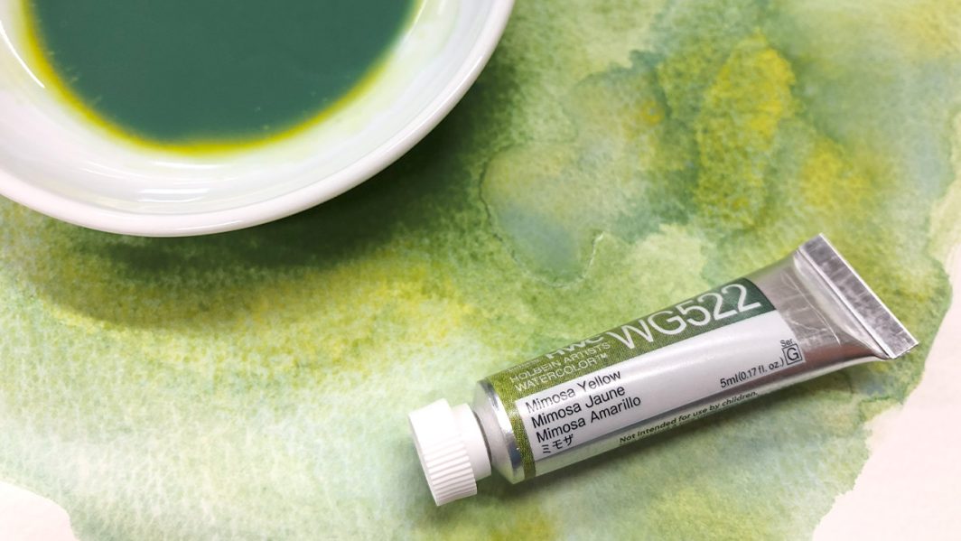                             Holbein Granulating Watercolor Mimosa Yellow 15ml Tube, WG622