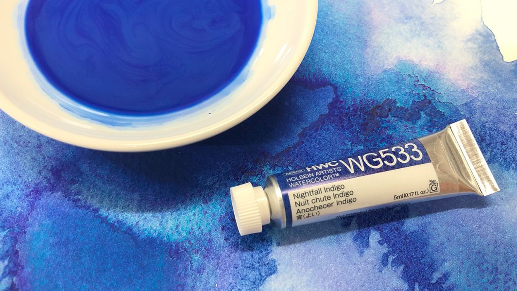                       Holbein Granulating Watercolor Nightfall Indigo15ml Tube,WG633