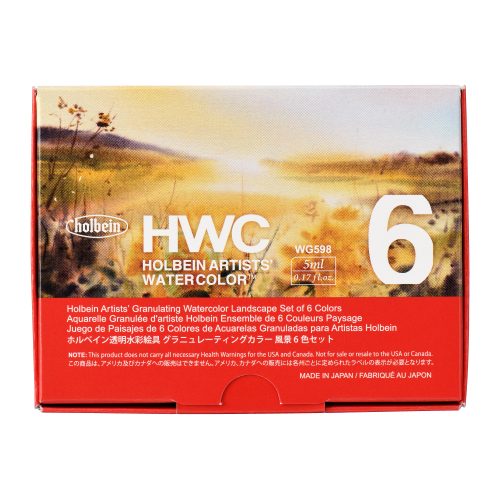 Holbein Artist Granulating Watercolour Landscape Set of 6 x 5ml (WG598)