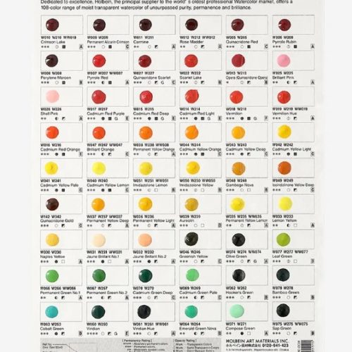 Holbein Artist Watercolour Dot Card Set of 108 (DC01)