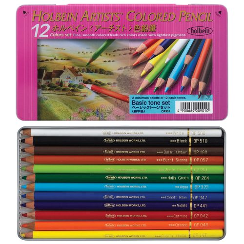                                                                            Holbein Color Pencil Set Of 12C Basic Set